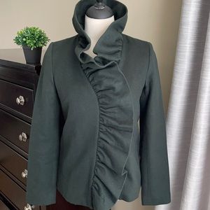 Milly of New York wool ruffle jacket size 0